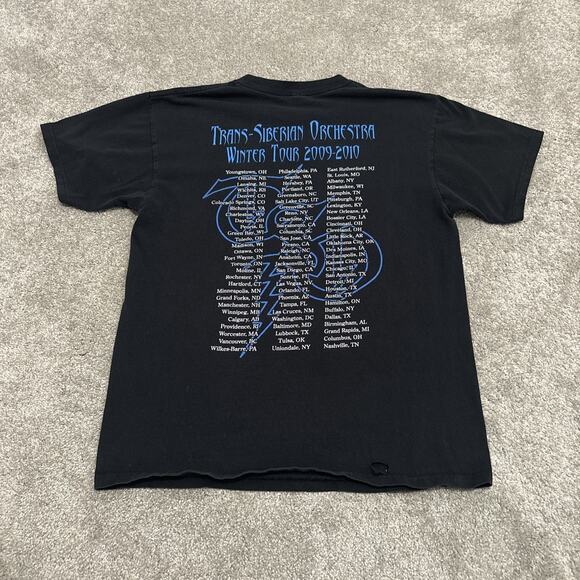 Trans-Siberian Orchestra TShirt Mens Large 2009-2010 World Tour Black - Picture 4 of 7